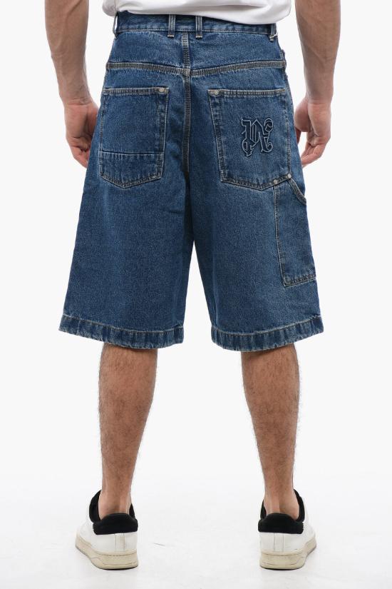  팜앤젤스 데님 숏팬츠 PMYC005R24DEN0014010 Blue - PALM ANGELS