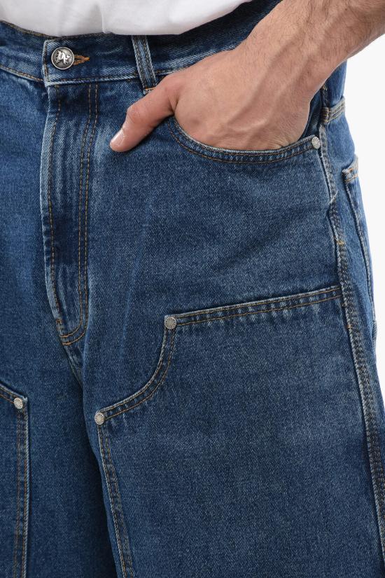  팜앤젤스 데님 숏팬츠 PMYC005R24DEN0014010 Blue - PALM ANGELS