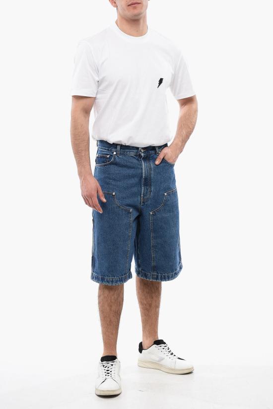  팜앤젤스 데님 숏팬츠 PMYC005R24DEN0014010 Blue - PALM ANGELS