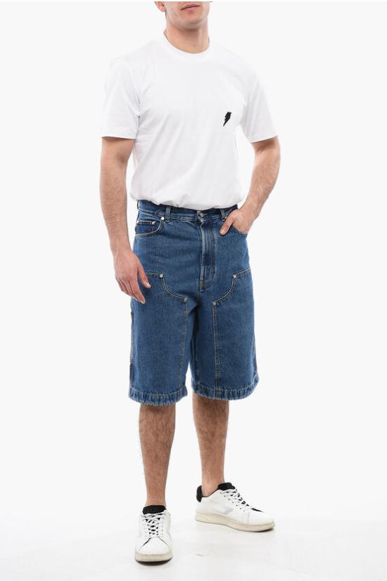  팜앤젤스 데님 숏팬츠 PMYC005R24DEN0014010 Blue - PALM ANGELS