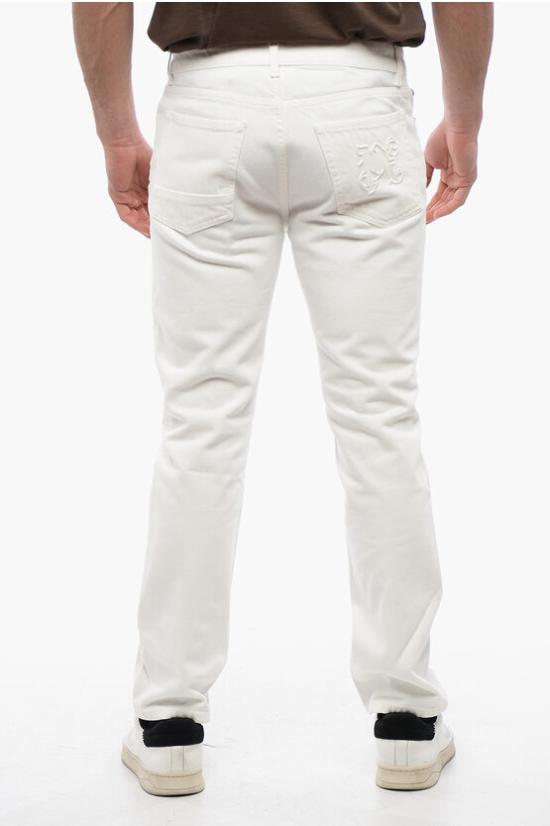  팜앤젤스 데님 팬츠 PMYA039R24DEN002 0310 White - PALM ANGELS