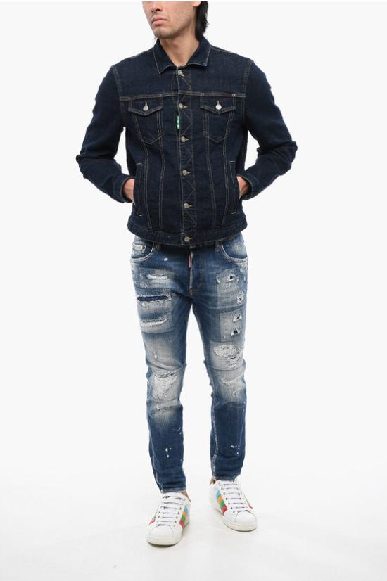  디스퀘어드2 데님 자켓 S78AN0055 S30838 470 Blue - DSQUARED2