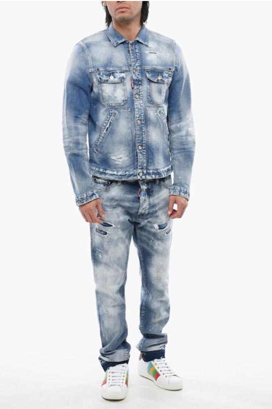  디스퀘어드2 데님 자켓 S79AM0048 S30664 470 Blue - DSQUARED2
