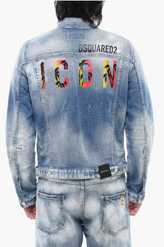  디스퀘어드2 데님 자켓 S79AM0048 S30664 470 Blue - DSQUARED2