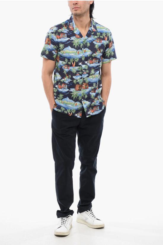  알테아 반팔 셔츠 2054021 01 R Blue - ALTEA