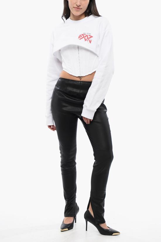  디스퀘어드2 가죽 팬츠 S72KA1210 SY1521 900 Black - DSQUARED2