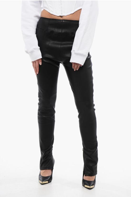  디스퀘어드2 가죽 팬츠 S72KA1210 SY1521 900 Black