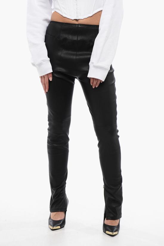  디스퀘어드2 가죽 팬츠 S72KA1210 SY1521 900 Black