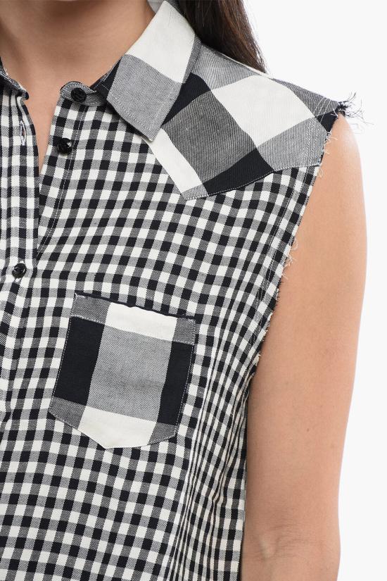  울리치 블라우스 CFWWSI0046FRUT2102 30122 Black White - WOOLRICH