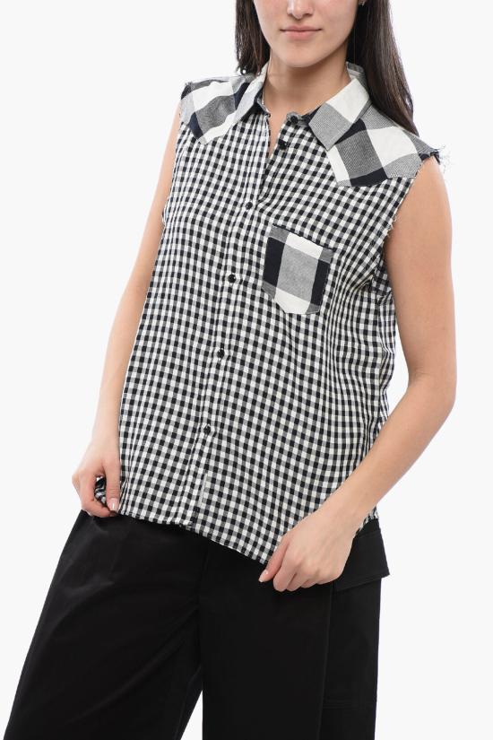  울리치 블라우스 CFWWSI0046FRUT2102 30122 Black White