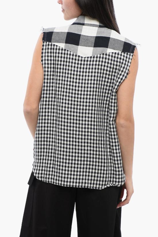  울리치 블라우스 CFWWSI0046FRUT2102 30122 Black White - WOOLRICH