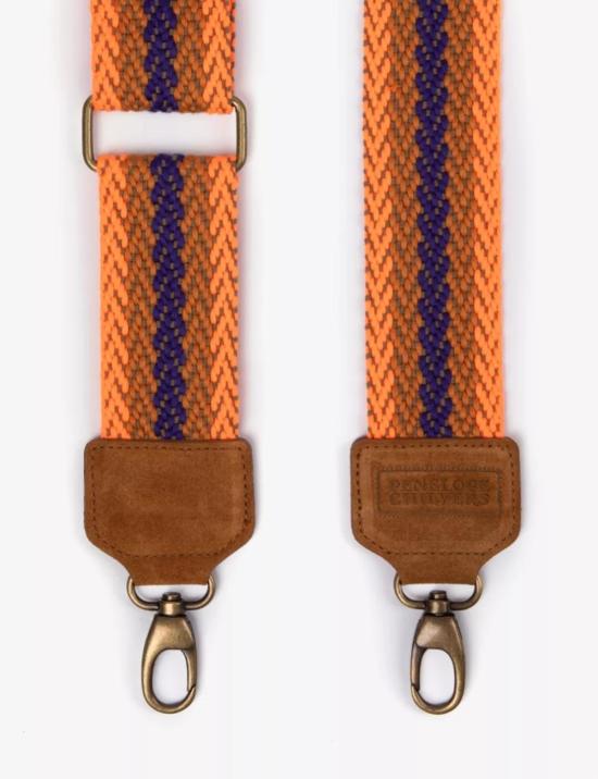  PENELOPE CHILVERS 와이드 벨트 페넬로페 칠버스 셰브론 백 스트랩 오렌지 - OTHER BRANDS