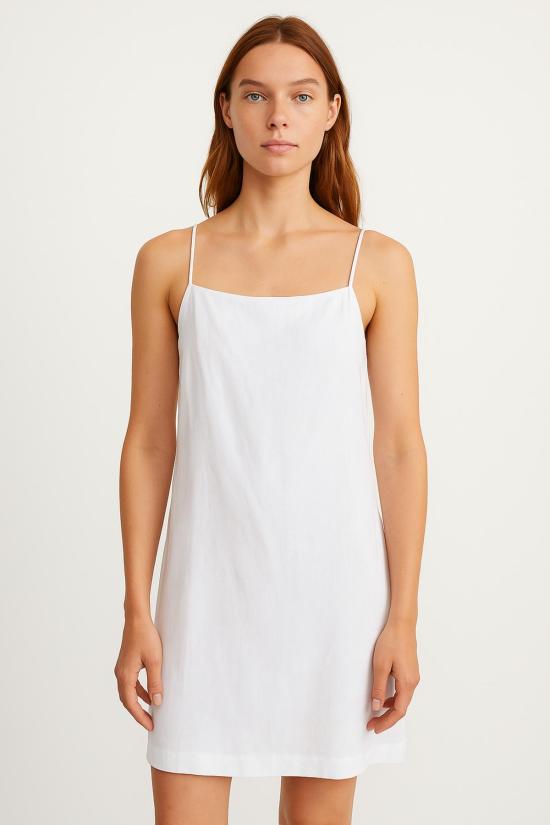  아잘레아 숏 원피스 아잘리아 노라 리넨 드레스 화이트