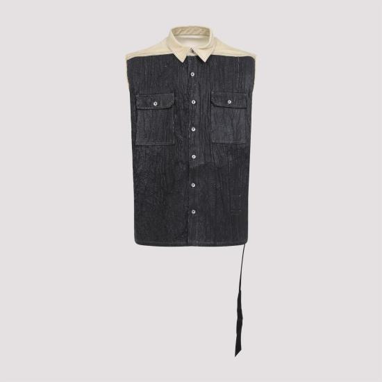 25SS 다크쉐도우 베스트 DU01E3764 DCFCR 8109 PARCHMENT BLACK - DRKSHDW