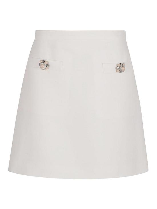  발렌티노 가라바니 숏 스커트 BRACH71CFA03 Cream