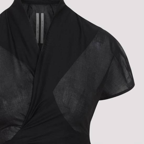 25SS 릭 오웬스 반팔 티셔츠 RP01E7233 CV 09 BLACK - RICK OWENS