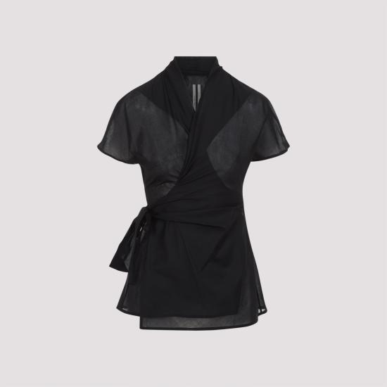 25SS 릭 오웬스 반팔 티셔츠 RP01E7233 CV 09 BLACK - RICK OWENS