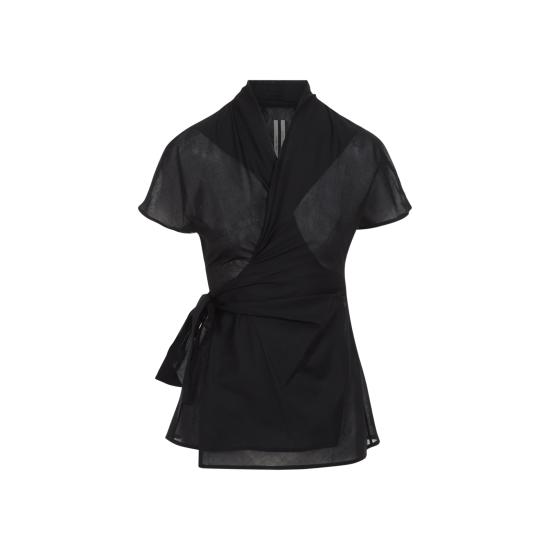 25SS 릭 오웬스 반팔 티셔츠 RP01E7233 CV 09 BLACK - RICK OWENS