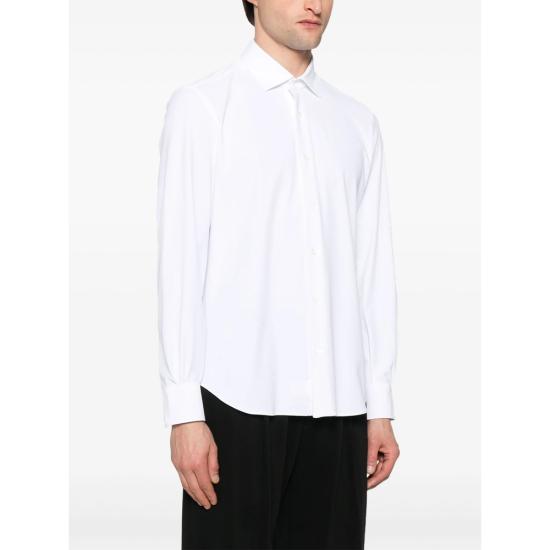 25SS 마짜렐리 긴팔 셔츠 WAVE 1 23 WHITE - MAZZARELLI