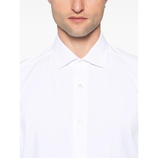 25SS 마짜렐리 긴팔 셔츠 WAVE 1 23 WHITE - MAZZARELLI