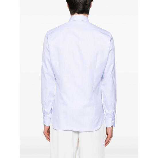 25SS 마짜렐리 긴팔 셔츠 B145 12 4013 BLUE - MAZZARELLI