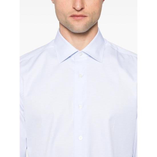 25SS 마짜렐리 긴팔 셔츠 B145 11 4013 BLUE - MAZZARELLI