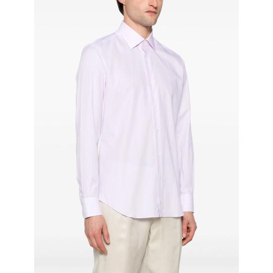 25SS 마짜렐리 긴팔 셔츠 B130 6 4013 PINK WHITE - MAZZARELLI