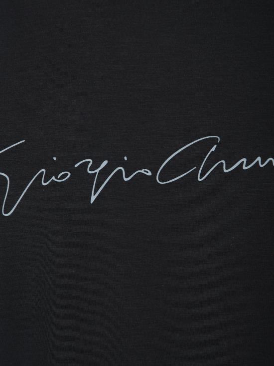 25SS 조르지오 아르마니 반팔 티셔츠 6GST56 SJP4Z UC99 Black - GIORGIO ARMANI