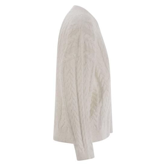 25SS 브루넬로 쿠치넬리 스웨터 MDV798102 WHITE - BRUNELLO CUCINELLI