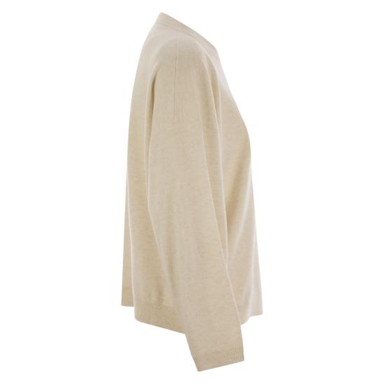 25SS 브루넬로 쿠치넬리 스웨터 M16244700 CREAM - BRUNELLO CUCINELLI