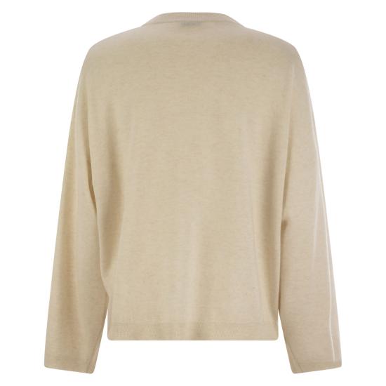 25SS 브루넬로 쿠치넬리 스웨터 M16244700 CREAM - BRUNELLO CUCINELLI