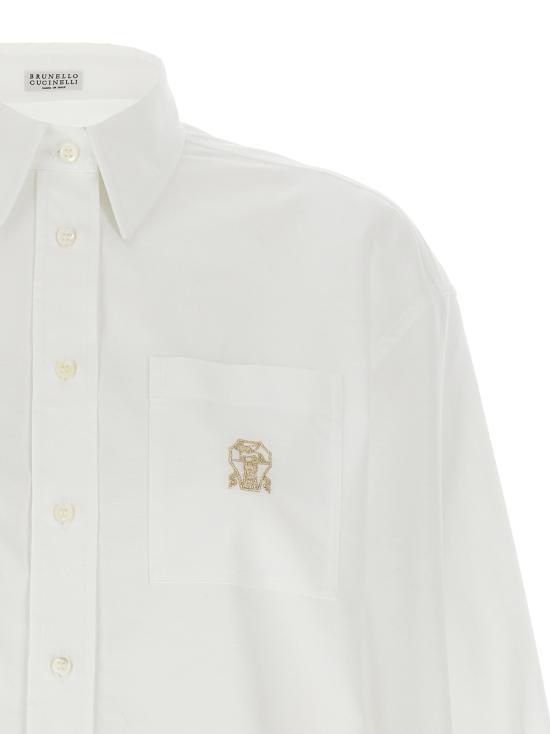 25SS 브루넬로 쿠치넬리 셔츠 MA600RF226C159 White - BRUNELLO CUCINELLI