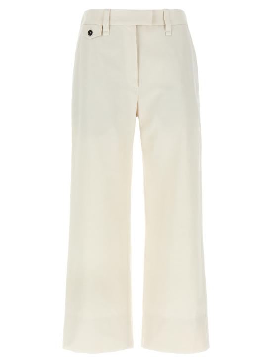 25SS 브루넬로 쿠치넬리 스트레이트 팬츠 ML145P8833C9002 White