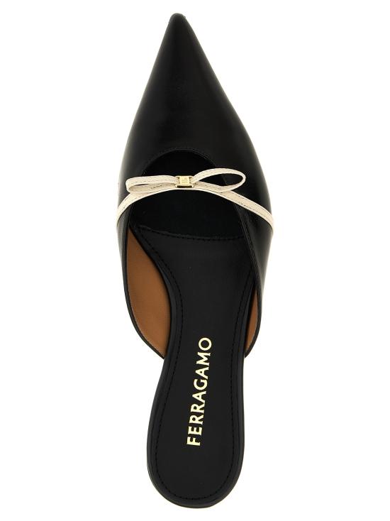 25SS 살바토레 페라가모 플랫 슈즈 781078NERO Black - SALVATORE FERRAGAMO