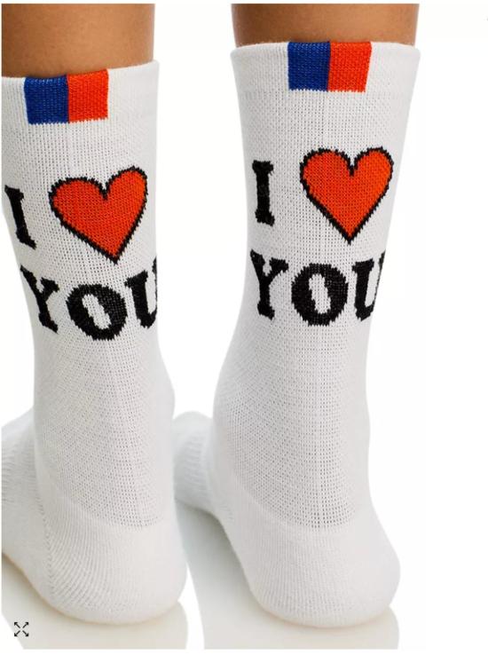  큘 양말 쿨레 여성용 아이 러브 유