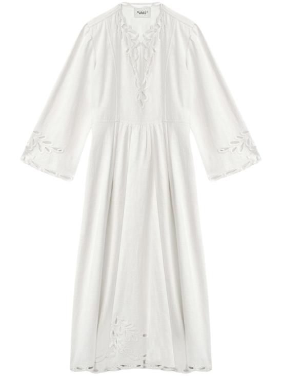 25SS 이자벨마랑 미디 원피스 25PRO0656FA C1J12E20WH - ISABEL MARANT