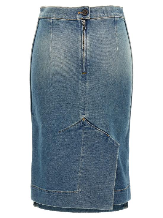 24FW 비비안웨스트우드 미디 스커트 19030019W010GK404 Light Blue - VIVIENNE WESTWOOD