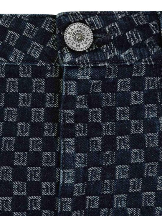  발망 미디 스커트 BF0LB902DD80SHZ Black - BALMAIN