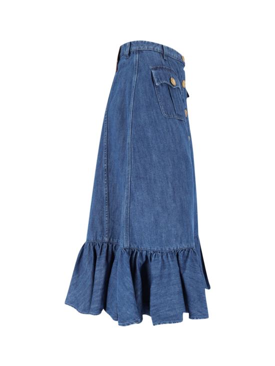 25SS 발렌티노 가라바니 미디 스커트 6B3DD18L94C 558 Blue - VALENTINO GARAVANI