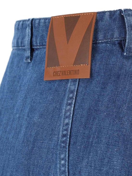 25SS 발렌티노 가라바니 미디 스커트 6B3DD18L94C 558 Blue - VALENTINO GARAVANI