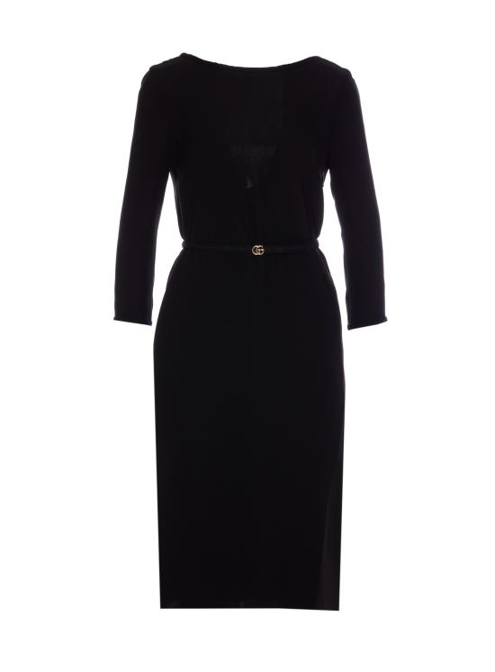 25SS 구찌 미디 원피스 818246 Z8BYJ1000 Black