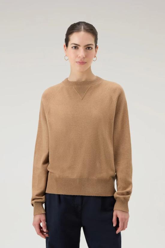  울리치 스웨터 CFWWKN0253FRUF0603 7391 Suede brown - WOOLRICH