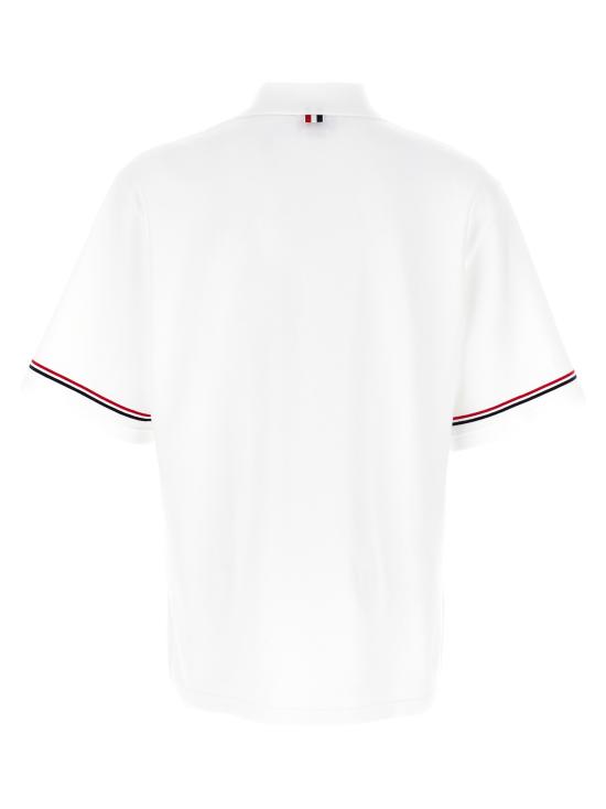 25SS 톰브라운 폴로 티셔츠 MJP209AJ0199100 WHITE DOM - THOM BROWNE