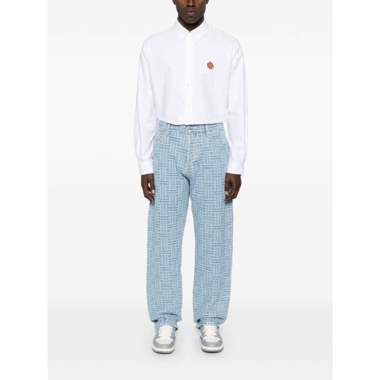 25SS 겐조 긴팔 셔츠 FF55CH4109LO01 WHITE DOM - KENZO