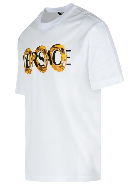 25SS 베르사체 반팔 티셔츠 1013302 1A13401 2W580 WHITE DOM - VERSACE