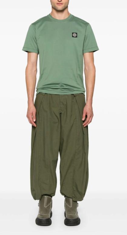 25SS 스톤 아일랜드 반팔 티셔츠 K1S152100039S0013V0055 SAGE GREEN DOM - STONE ISLAND