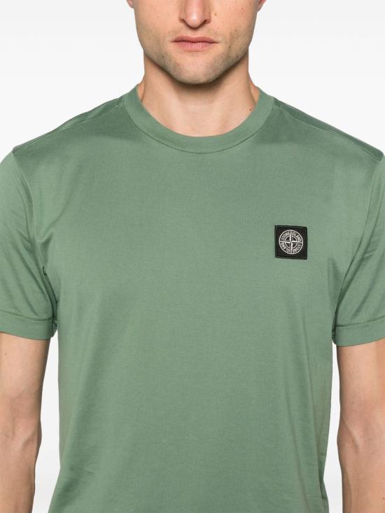 25SS 스톤 아일랜드 반팔 티셔츠 K1S152100039S0013V0055 SAGE GREEN DOM - STONE ISLAND
