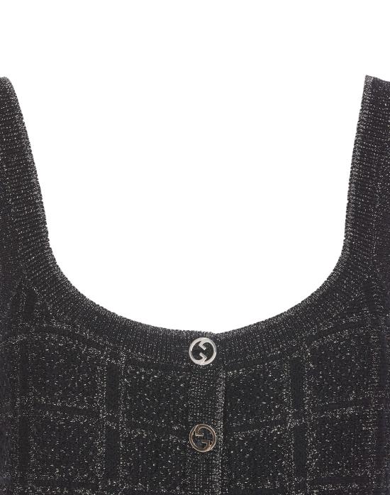 25SS 구찌 숏 원피스 812132 XKEDI1138 Black - GUCCI