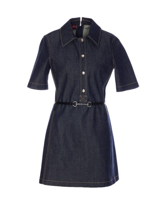 25SS 구찌 미디 원피스 819818 XDC9E4100 Blue