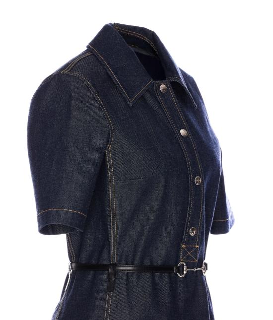 25SS 구찌 미디 원피스 819818 XDC9E4100 Blue - GUCCI